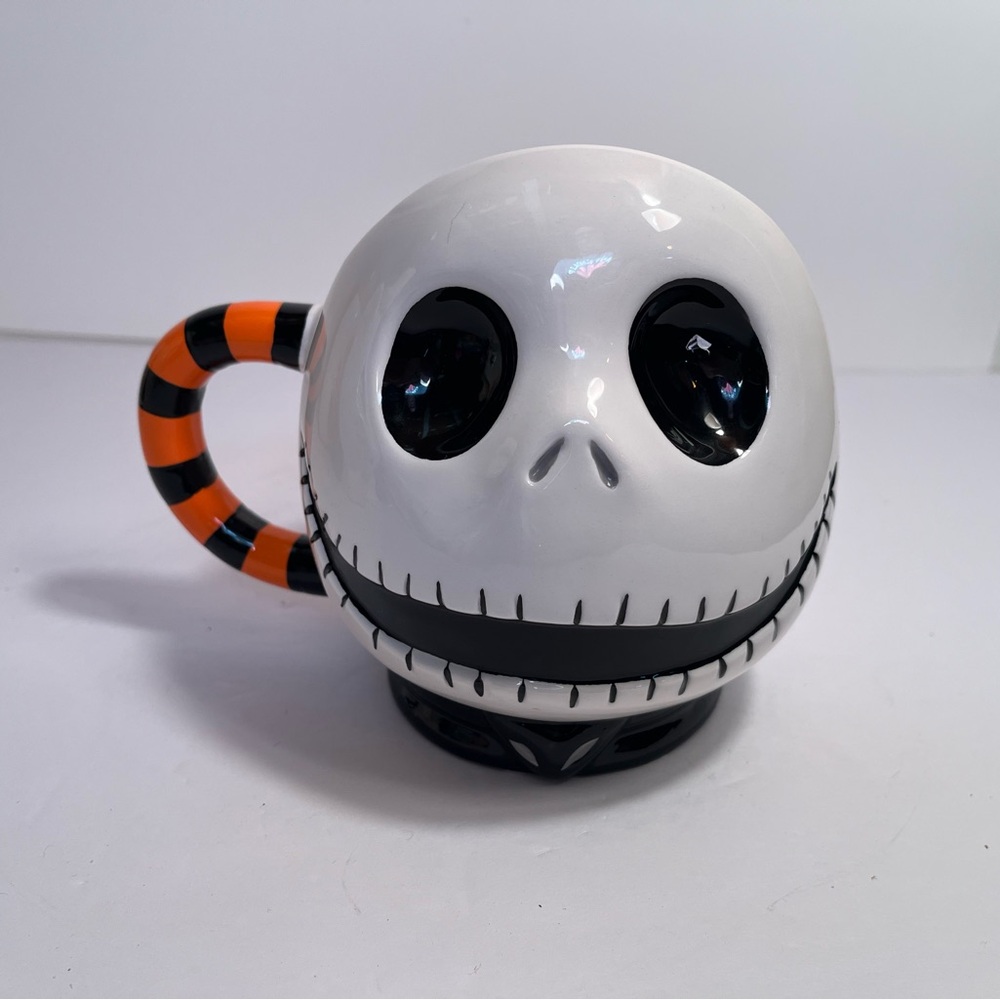 Jack Skellington Sculpted Mug Disney Nightmare Before Christmas Ceramic Cup